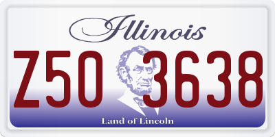 IL license plate Z503638