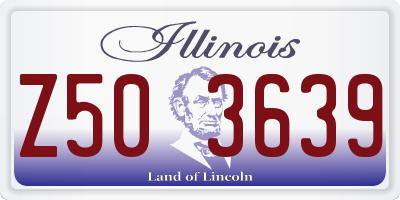 IL license plate Z503639