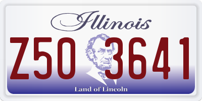 IL license plate Z503641
