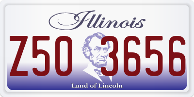 IL license plate Z503656