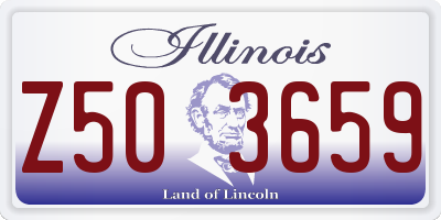 IL license plate Z503659