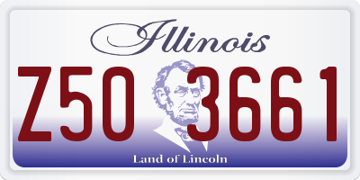 IL license plate Z503661