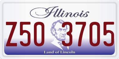 IL license plate Z503705