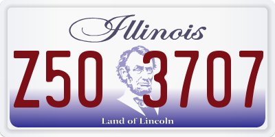 IL license plate Z503707