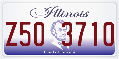 IL license plate Z503710