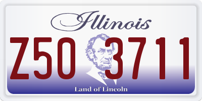 IL license plate Z503711