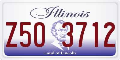 IL license plate Z503712