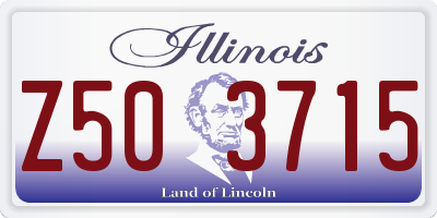 IL license plate Z503715