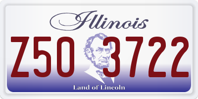 IL license plate Z503722