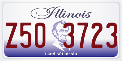 IL license plate Z503723