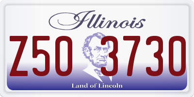 IL license plate Z503730