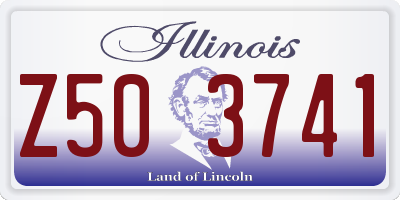 IL license plate Z503741