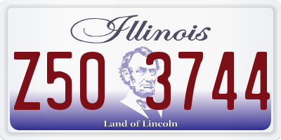 IL license plate Z503744