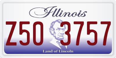 IL license plate Z503757