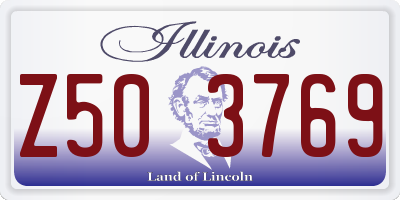 IL license plate Z503769