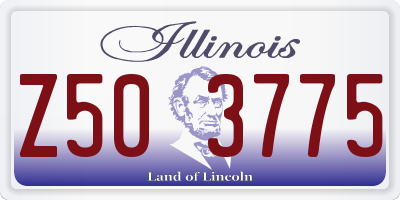 IL license plate Z503775