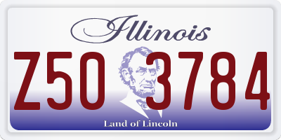 IL license plate Z503784