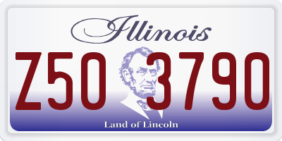 IL license plate Z503790