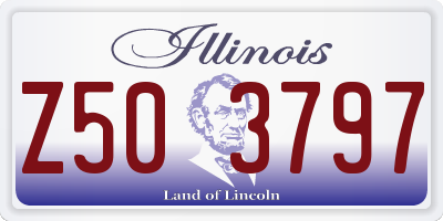 IL license plate Z503797