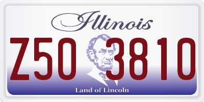 IL license plate Z503810