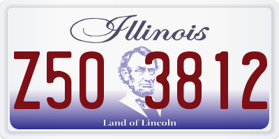 IL license plate Z503812