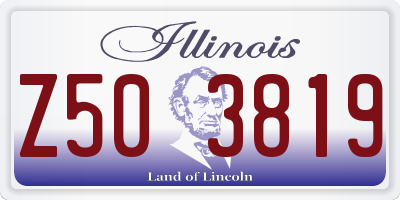 IL license plate Z503819