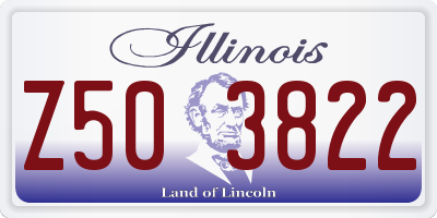 IL license plate Z503822