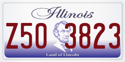 IL license plate Z503823