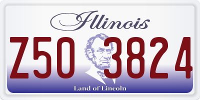 IL license plate Z503824