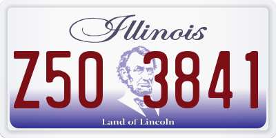 IL license plate Z503841