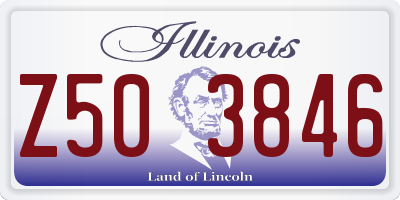 IL license plate Z503846