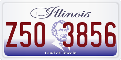 IL license plate Z503856