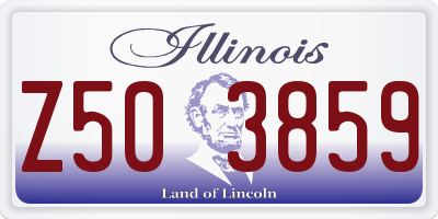 IL license plate Z503859
