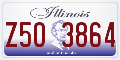 IL license plate Z503864