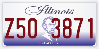 IL license plate Z503871