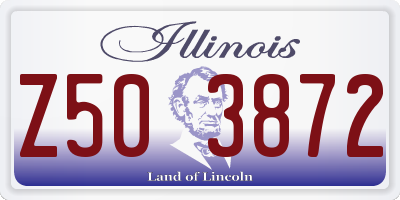 IL license plate Z503872