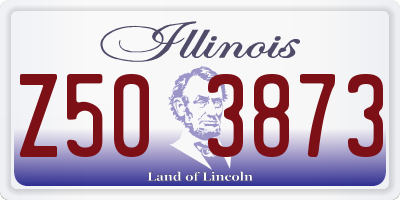 IL license plate Z503873