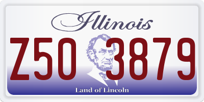 IL license plate Z503879