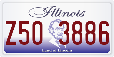 IL license plate Z503886