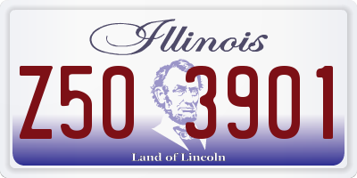IL license plate Z503901