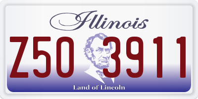 IL license plate Z503911