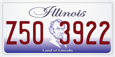 IL license plate Z503922