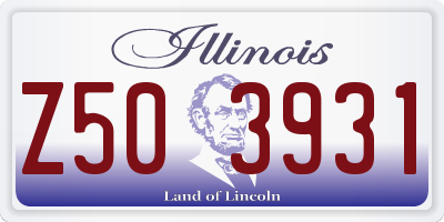 IL license plate Z503931