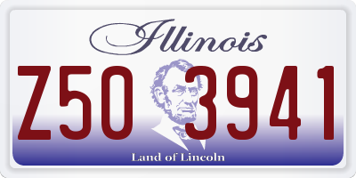 IL license plate Z503941