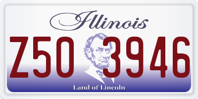 IL license plate Z503946