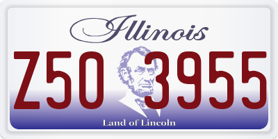IL license plate Z503955