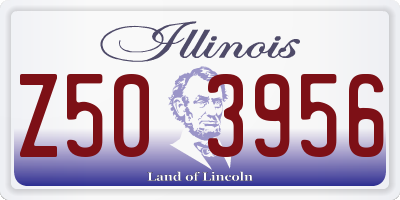 IL license plate Z503956