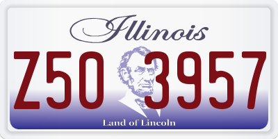 IL license plate Z503957