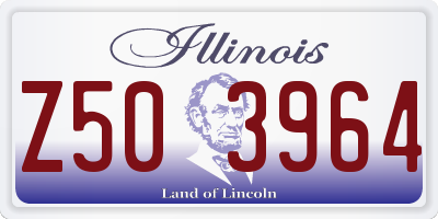 IL license plate Z503964