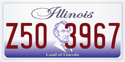 IL license plate Z503967